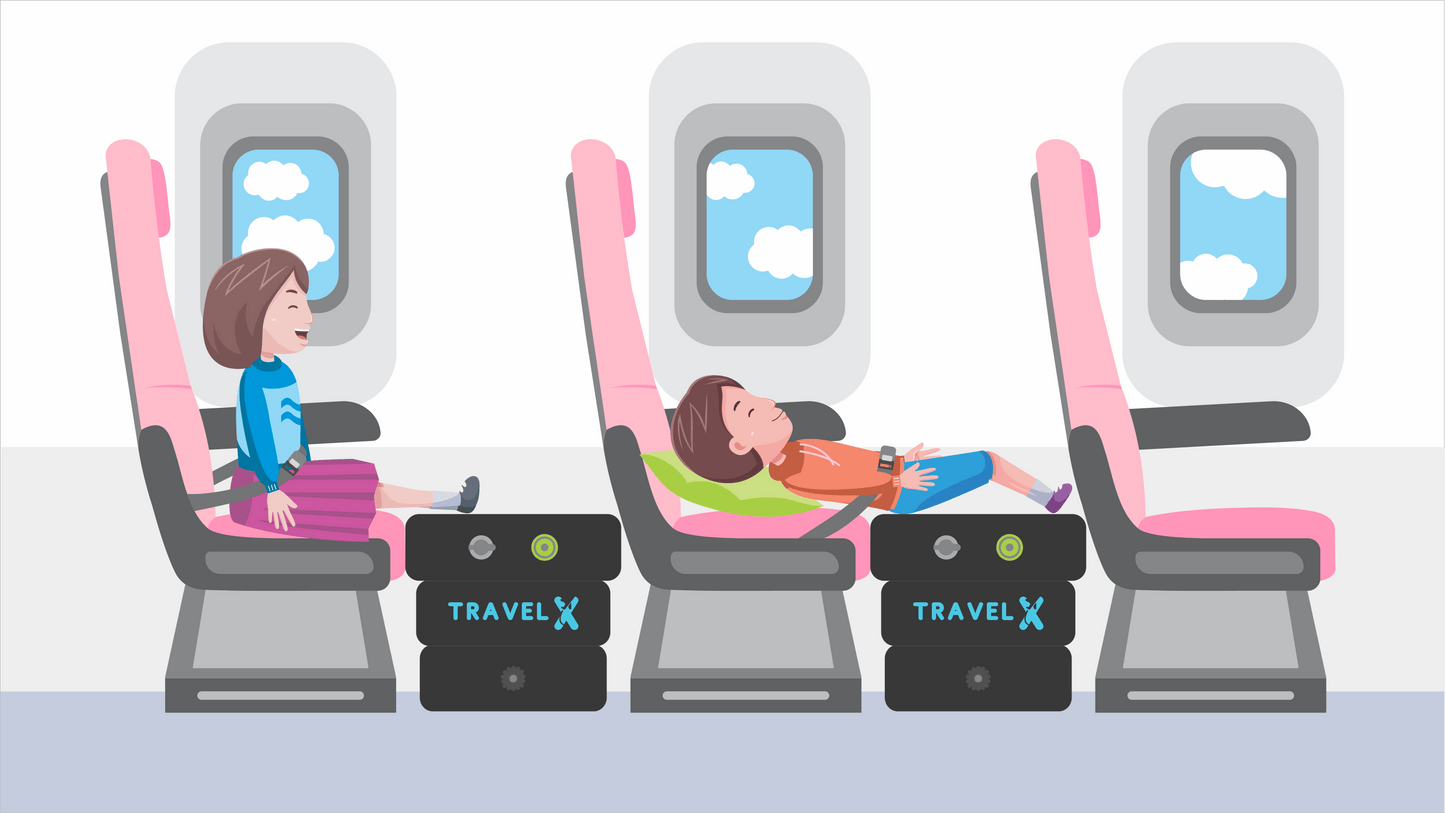 Self Inflating Foot Plane Cushion